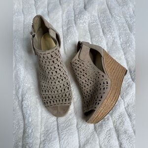 Marc Fisher Suede Espadrille Wedges